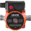 imageVEVOR Hot Water Recirculating Pump with Bypass Valve Instant Recirculation Pump Kit with Timer Adapter Circulation Circulator System Stainless Steel Head 013 HP 110120V for Tank Water HeatersStainless Steel Head with 3Speed Control  orange