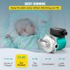imageVEVOR Hot Water Recirculating Pump with Bypass Valve Instant Recirculation Pump Kit with Timer Adapter Circulation Circulator System Stainless Steel Head 013 HP 110120V for Tank Water HeatersStainless Steel Head with 3Speed Control  green