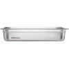 imageVEVOR Hotel Pans Full Size 25 Inch Deep Steam Table Pans 6 Pack08mm Thick Stainless Steel Hotel Pan Anti Jam Steam Table Pan for Home Party Restaurant Hotel Buffet4 Deep 6 PackThickened