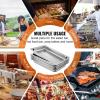 imageVEVOR Hotel Pans Full Size 25 Inch Deep Steam Table Pans 6 Pack08mm Thick Stainless Steel Hotel Pan Anti Jam Steam Table Pan for Home Party Restaurant Hotel Buffet25 Deep 6 Pack