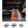 imageVEVOR Hydraulic Bottle Jack 50 Ton110231 lbs Welded Bottle Jack with 111732 Lifting Range ampamp 3Section Long Handle for Car Pickup Truck RV Auto Repair Industrial Engineering30T