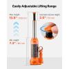 imageVEVOR Hydraulic Bottle Jack 50 Ton110231 lbs Welded Bottle Jack with 111732 Lifting Range ampamp 3Section Long Handle for Car Pickup Truck RV Auto Repair Industrial Engineering4T