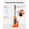 imageVEVOR Hydraulic Bottle Jack 50 Ton110231 lbs Welded Bottle Jack with 111732 Lifting Range ampamp 3Section Long Handle for Car Pickup Truck RV Auto Repair Industrial Engineering6T