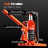 imageVEVOR Hydraulic Toe Jack 25 Ton On Toe Toe Jack Lift 5 Ton On Top Lift Capacity Machine Jack 0853 in Toe Height 89134 in Top Height Air Hydraulic Claw Jack for Machinery Industry255T