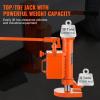 imageVEVOR Hydraulic Toe Jack 25 Ton On Toe Toe Jack Lift 5 Ton On Top Lift Capacity Machine Jack 0853 in Toe Height 89134 in Top Height Air Hydraulic Claw Jack for Machinery Industry55t360