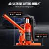 imageVEVOR Hydraulic Toe Jack 25 Ton On Toe Toe Jack Lift 5 Ton On Top Lift Capacity Machine Jack 0853 in Toe Height 89134 in Top Height Air Hydraulic Claw Jack for Machinery Industry255T