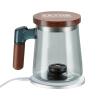 imageVEVOR Hydrogen Water Pitcher 400 ml Hydrogen Water Cup Portable Hydrogen Generator SPE Technology Hydrogen Water Generator with Wireless Charging Base Hydrogen Rich Water Bottle Glass Health Cup400mlup to 2000 ppb