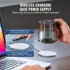imageVEVOR Hydrogen Water Pitcher 400 ml Hydrogen Water Cup Portable Hydrogen Generator SPE Technology Hydrogen Water Generator with Wireless Charging Base Hydrogen Rich Water Bottle Glass Health Cup400mlup to 2000 ppb