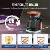 imageVEVOR Hydrogen Water Pitcher 400 ml Hydrogen Water Cup Portable Hydrogen Generator SPE Technology Hydrogen Water Generator with Wireless Charging Base Hydrogen Rich Water Bottle Glass Health Cup400mlup to 2000 ppb