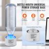 imageVEVOR Hydrogen Water Pitcher 400 ml Hydrogen Water Cup Portable Hydrogen Generator SPE Technology Hydrogen Water Generator with Wireless Charging Base Hydrogen Rich Water Bottle Glass Health Cup380mlup to 2000 ppb