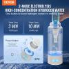 imageVEVOR Hydrogen Water Pitcher 400 ml Hydrogen Water Cup Portable Hydrogen Generator SPE Technology Hydrogen Water Generator with Wireless Charging Base Hydrogen Rich Water Bottle Glass Health Cup380mlup to 2000 ppb