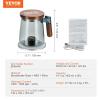 imageVEVOR Hydrogen Water Pitcher 400 ml Hydrogen Water Cup Portable Hydrogen Generator SPE Technology Hydrogen Water Generator with Wireless Charging Base Hydrogen Rich Water Bottle Glass Health Cup400mlup to 2000 ppb