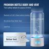 imageVEVOR Hydrogen Water Pitcher 400 ml Hydrogen Water Cup Portable Hydrogen Generator SPE Technology Hydrogen Water Generator with Wireless Charging Base Hydrogen Rich Water Bottle Glass Health Cup380mlup to 2000 ppb