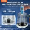 imageVEVOR Hydrogen Water Pitcher 400 ml Hydrogen Water Cup Portable Hydrogen Generator SPE Technology Hydrogen Water Generator with Wireless Charging Base Hydrogen Rich Water Bottle Glass Health Cup400mlup to 2000 ppb