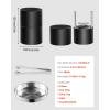 imageVEVOR Ice Ball Press Kit Aviation Aluminum Ice Press with Ice Block Mold Large Mat Tong Drip Tray One Glass Round Ice Ball Maker 24quot60 mm Ice Sphere for Whiskey Cocktail on Party ampamp HolidayBlack