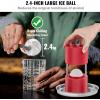 imageVEVOR Ice Ball Press Kit Aviation Aluminum Ice Press with Ice Block Mold Large Mat Tong Drip Tray One Glass Round Ice Ball Maker 24quot60 mm Ice Sphere for Whiskey Cocktail on Party ampamp HolidayRed