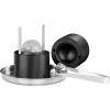 imageVEVOR Ice Ball Press Kit Aviation Aluminum Ice Press with Ice Block Mold Large Mat Tong Drip Tray One Glass Round Ice Ball Maker 24quot60 mm Ice Sphere for Whiskey Cocktail on Party ampamp HolidayBlack