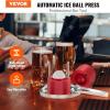 imageVEVOR Ice Ball Press Kit Aviation Aluminum Ice Press with Ice Block Mold Large Mat Tong Drip Tray One Glass Round Ice Ball Maker 24quot60 mm Ice Sphere for Whiskey Cocktail on Party ampamp HolidayRed