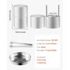 imageVEVOR Ice Ball Press Kit Aviation Aluminum Ice Press with Ice Block Mold Large Mat Tong Drip Tray One Glass Round Ice Ball Maker 24quot60 mm Ice Sphere for Whiskey Cocktail on Party ampamp HolidaySilver