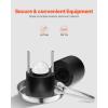 imageVEVOR Ice Ball Press Kit Aviation Aluminum Ice Press with Ice Block Mold Large Mat Tong Drip Tray One Glass Round Ice Ball Maker 24quot60 mm Ice Sphere for Whiskey Cocktail on Party ampamp HolidayBlack