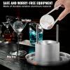 imageVEVOR Ice Ball Press Kit Aviation Aluminum Ice Press with Ice Block Mold Large Mat Tong Drip Tray One Glass Round Ice Ball Maker 24quot60 mm Ice Sphere for Whiskey Cocktail on Party ampamp HolidaySilver