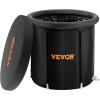imageVEVOR Ice Bath Tub Cold Water Therapy Plunge Tub for Athletes Portable Outdoor Ice Barrel Plunge Pool for Recovery 90 Gal Inflatable Folding Bathtub with Cover Home Ice Pod 32quotLx30quotHL90 Gal
