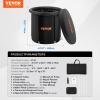 imageVEVOR Ice Bath Tub Cold Water Therapy Plunge Tub for Athletes Portable Outdoor Ice Barrel Plunge Pool for Recovery 90 Gal Inflatable Folding Bathtub with Cover Home Ice Pod 32quotLx30quotHL90 Gal