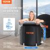 imageVEVOR Ice Bath Tub Cold Water Therapy Plunge Tub for Athletes Portable Outdoor Ice Barrel Plunge Pool for Recovery 90 Gal Inflatable Folding Bathtub with Cover Home Ice Pod 32quotLx30quotHL90 Gal
