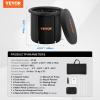 imageVEVOR Ice Bath Tub Cold Water Therapy Plunge Tub for Athletes Portable Outdoor Ice Barrel Plunge Pool for Recovery 90 Gal Inflatable Folding Bathtub with Cover Home Ice Pod 32quotLx30quotHXL105 Gal