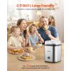 imageVEVOR Ice Cream Maker 211 Qt Large Capacity Electric Automatic IceCream Machine with Easy Operation ampamp Cleaning Stainless Steel Shell for Homemade Frozen Yogurt Fruit Sorbet Gelato Silver211 Qt 2L