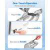 imageVEVOR Ice Crusher Machine 143lbs Per Hour Electric 2 Blades Snow Cone Maker Stainless Steel Shaved Ice Machine with Bowl and Cover 300W 2000RPM IceShaver for Home and Commercial Use SilverSliver