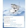 imageVEVOR Ice Crusher Machine 143lbs Per Hour Electric 2 Blades Snow Cone Maker Stainless Steel Shaved Ice Machine with Bowl and Cover 300W 2000RPM IceShaver for Home and Commercial Use SilverSliver