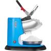 imageVEVOR Ice Crusher Machine 220lbs Per Hour Electric 4 Blades Snow Cone Maker Stainless Steel Shaved Ice Machine with Bowl and Cover 300W 1400RPM IceShaver for Home and Commercial Use BlueBlue