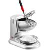 imageVEVOR Ice Crusher Machine 220lbs Per Hour Electric 4 Blades Snow Cone Maker Stainless Steel Shaved Ice Machine with Bowl and Cover 300W 1400RPM IceShaver for Home and Commercial Use BlueSilver