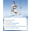 imageVEVOR Ice Crusher Machine 220lbs Per Hour Electric 4 Blades Snow Cone Maker Stainless Steel Shaved Ice Machine with Bowl and Cover 300W 1400RPM IceShaver for Home and Commercial Use BlueSilver