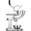 imageVEVOR Ice Crusher Machine 440lbs Per Hour Electric 4 Blades Snow Cone Maker All Stainless Steel Shaved Ice Machine with Bowl and Cover 350W 1400RPM IceShaver for Home and Commercial Use SilverSilver