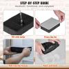 imageVEVOR Ice Cube Trays Set of 2 2in1 Combo with Silicone Sphere Ice Ball Maker ampamp Large Square Ice Cube Maker with Lid Reusable Easy Release Ice Tray Set for Whiskey Cocktails Bourbon