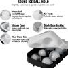 imageVEVOR Ice Cube Trays Set of 2 2in1 Combo with Silicone Sphere Ice Ball Maker ampamp Large Square Ice Cube Maker with Lid Reusable Easy Release Ice Tray Set for Whiskey Cocktails Bourbon