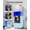 imageVEVOR Ice Dispenser Ice Storage Bin with 180 Lbs Storage Capacity 20 LbsMin Automatic Ice Dispensing with Crusher Height Adjustable Feet for Commercial Ice Maker Machine Restaurant and Hotel450LBS24H