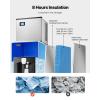 imageVEVOR Ice Dispenser Ice Storage Bin with 180 Lbs Storage Capacity 20 LbsMin Automatic Ice Dispensing with Crusher Height Adjustable Feet for Commercial Ice Maker Machine Restaurant and Hotel180 Lbs Ice Storage Bin