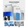 imageVEVOR Ice Dispenser Ice Storage Bin with 180 Lbs Storage Capacity 20 LbsMin Automatic Ice Dispensing with Crusher Height Adjustable Feet for Commercial Ice Maker Machine Restaurant and Hotel500LBS24H