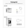 imageVEVOR Ice Dispenser Ice Storage Bin with 180 Lbs Storage Capacity 20 LbsMin Automatic Ice Dispensing with Crusher Height Adjustable Feet for Commercial Ice Maker Machine Restaurant and Hotel500LBS24H
