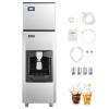 imageVEVOR Ice Dispenser Ice Storage Bin with 180 Lbs Storage Capacity 20 LbsMin Automatic Ice Dispensing with Crusher Height Adjustable Feet for Commercial Ice Maker Machine Restaurant and Hotel500LBS24H