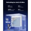 imageVEVOR Ice Dispenser Ice Storage Bin with 180 Lbs Storage Capacity 20 LbsMin Automatic Ice Dispensing with Crusher Height Adjustable Feet for Commercial Ice Maker Machine Restaurant and Hotel500LBS24H