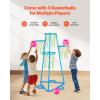 imageVEVOR Indoor Basketball Hoop for Kids Indoor and Outdoor Backyard Sport Game Toddler Basketball Toys for Kids 38 Years Old Boys and Girls4Hoop Basketball Hoops