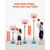 imageVEVOR Indoor Basketball Hoop for Kids Indoor and Outdoor Backyard Sport Game Toddler Basketball Toys for Kids 38 Years Old Boys and GirlsIndoorOutdoor Basketball Hoop