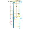 imageVEVOR Indoor Jungle Gym for Toddlers 7in1 Climbing Playset with Carbon Steel Swedish Ladder Wall Ladder PullUp Bar Rope Ladder and Gymnastic Rings Supports 220 lbs Multicolor5in1