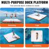 imageVEVOR Inflatable Floating Dock Inflatable Dock Platform NonSlip Air Dock Platform with Portable Carrying Bag ampamp Detachable Ladder Floating Platform Island Raft for Pool Beach Ocean7 x 7 FT