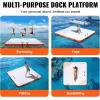 imageVEVOR Inflatable Floating Dock Inflatable Dock Platform NonSlip Air Dock Platform with Portable Carrying Bag ampamp Detachable Ladder Floating Platform Island Raft for Pool Beach Ocean10 x 10 FT