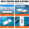 imageVEVOR Inflatable Floating Dock Inflatable Dock Platform NonSlip Air Dock Platform with Portable Carrying Bag ampamp Detachable Ladder Floating Platform Island Raft for Pool Beach Ocean15 x 6 FT
